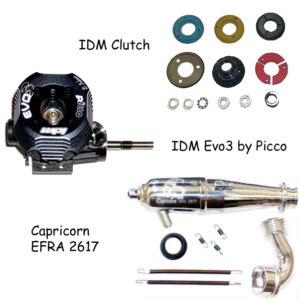 IDM P1-R .12 RR EVO3 Modified + Clutch + Muffler